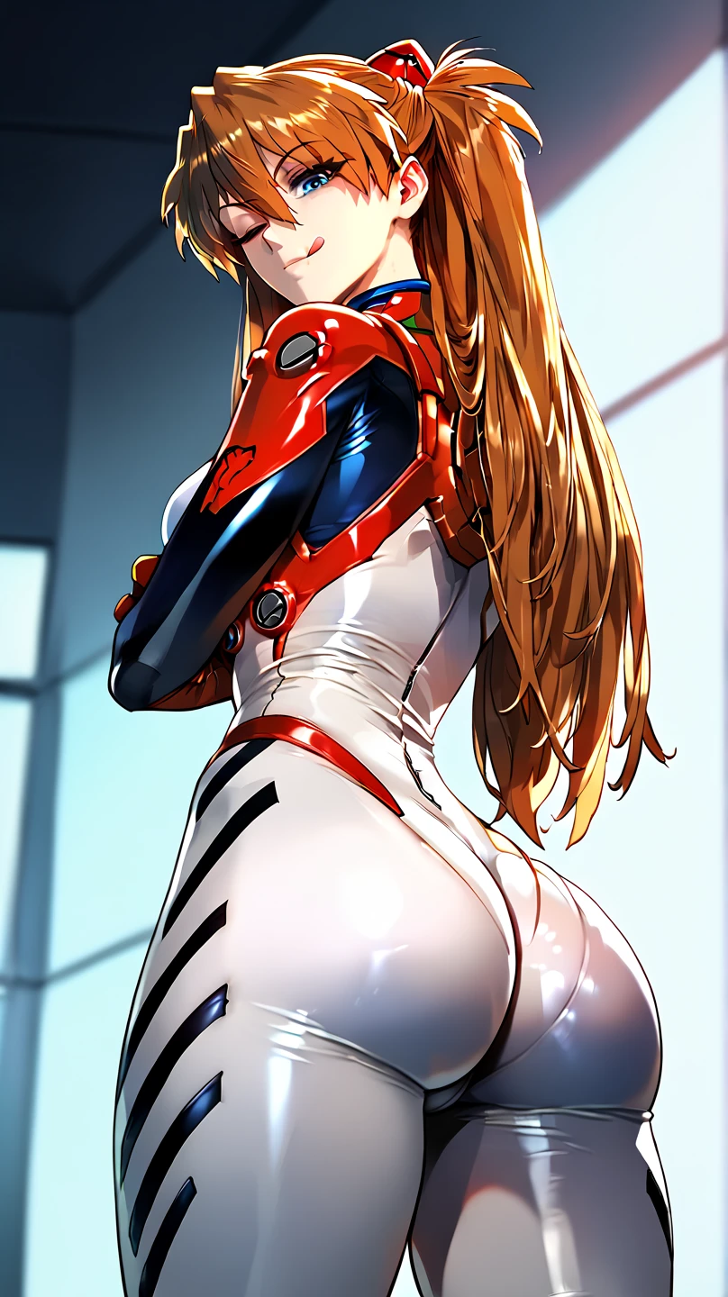 animation, Highest quality, Highest quality, High quality illustrations, masterpiece, Ultra-high resolution, Detailed Background, room, Absurd, Perfect Anatomy, performance, Good lighting, Shadows in the movies(kemono, Furry Personifi猫ion), horse, Muscle Body, Orange Rubber Suit, latex, neon, neonライト, neonカラー, Bodysuits, Cyber Suit, cyber punk, Rubber mask, Red harness, reins, big bulge, Squat, Show bulge, Hands restrained behind your back, Dynamic Angle