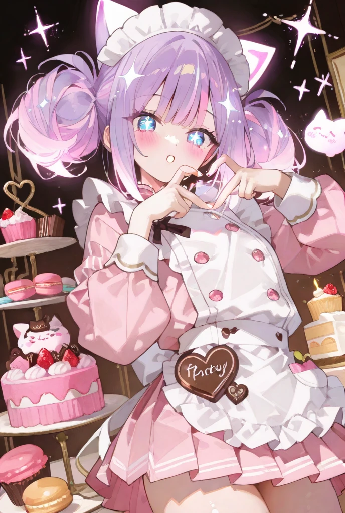 Anime girl sitting on bed,Hold a heart-shaped cake, cute anime waifu in a nice dress, Splash art anime Loli, loli in dress, full body commission for, anime visual of a cute girl, Loli, Digital art on Pisif , small curvaceous loli, zerochan art, Pisif, nightcore, anime moe art style