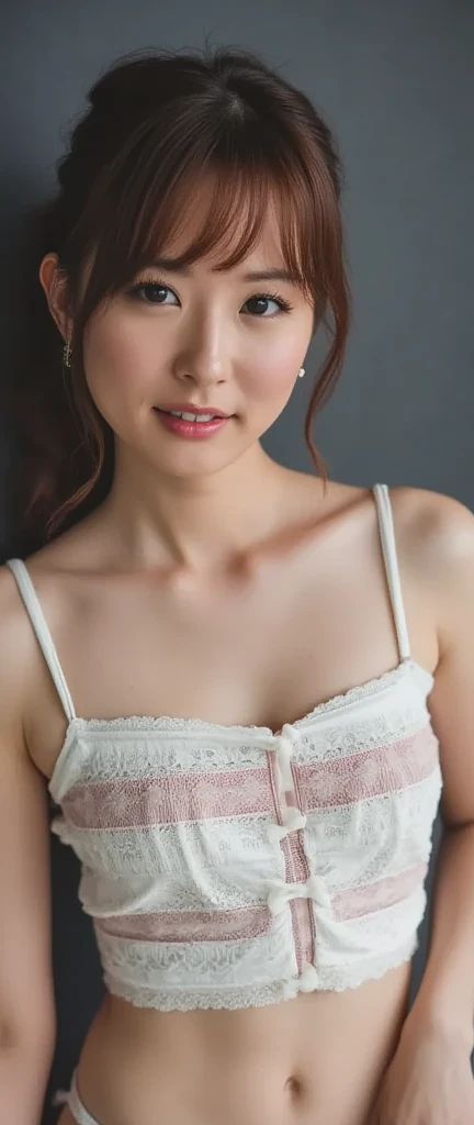 Pretty Lady,, dark make-up, Hyper detailed photography, smooth light, head and breast portrait, cover,, best quality, (detailed beautiful face, detail skin texture, ultra-detailed body:1.1) brown hair, Hazel Eyes 18 Years Teen