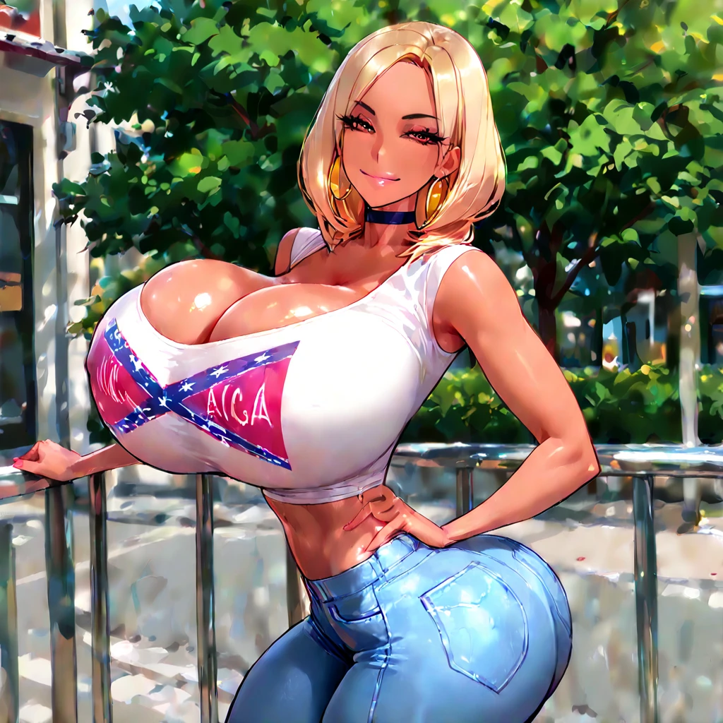4k, high quality, beautiful voluptuous girl, huge breast, In a bra, short shorts , dynamic pose, breasts sticking out,strapless, open Button,