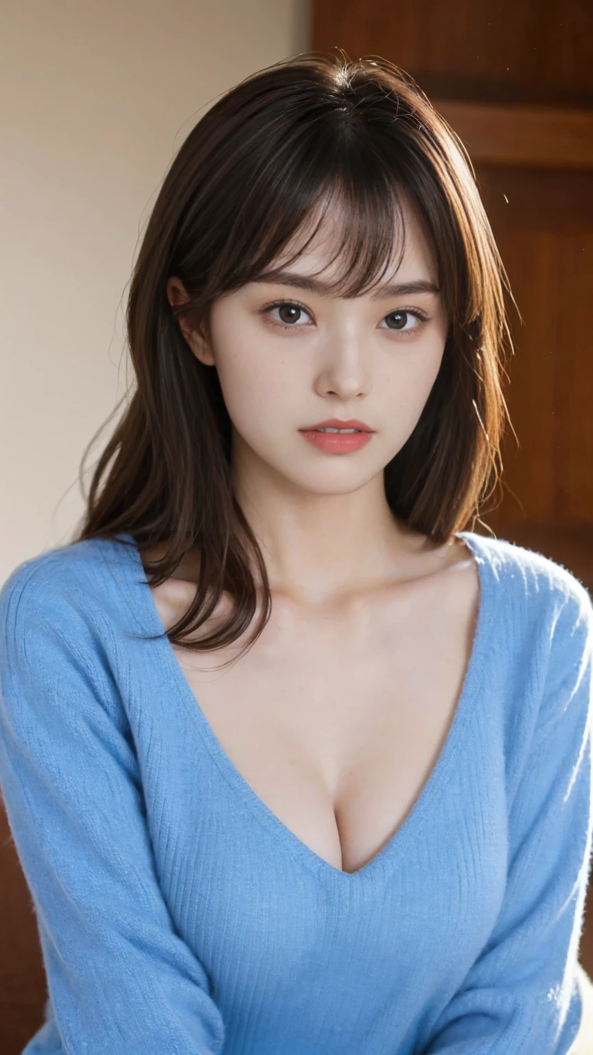 ((whole body from thighs:1.5)), ((Photorealism)),
((highest quality, 8k, masterpiece: 1.3)), Perfect body beauty: 1.4, (Breast A cup:1.5), Small breasts, Round shaped breasts, Perfectly shaped breasts, Highly detailed face, Beautiful woman, Slim face, Highly detailed face and skin texture, Highly detailed lips, highest quality, masterpiece, 超A high resolution, (Realistic:1.4),
((20-year-old, Beautiful sister)),
((Grey hoodie dress, Carry a mini pouch across your shoulder, Blue see-through innerwear, Do not expose skin:1.5)),
((Cute Earrings, Silver Necklace)),
((Stroll briskly down the fashionable streets, Get the attention of those around you, I can see your beautiful thighs:1.5)),
((Sexy atmosphere, Gaze seducing a man, hold out your lips, A sigh escapes:1.2)),
((Point slightly upwards)),
((Squint your eyes)),
((purse your lips:1.2)),
((Blushing:1.2)),
((Open your mouth a little to show your white teeth)),
((Body facing forward)),
((Breast enlargement, Beautiful breasts, Cover your chest with your palms)),
Narrow shoulders, Long, slender legs,
Slender figure, Thin waist :1.2,
Ultra-detailed skin, Glossy Skin, Ultra detailed face,
Ultra-detailed eyes, Slit eyes, Brown eyes, double eyelid, Beautiful thin eyebrows, Thin, long eyelashes,
Ultra-detailed lips, Fuller lips, Glossy pink lips, Flushed Cheeks, White teeth,
Beautiful actress's languid make-up, Pink lipstick, Smoky eyeshadow, Eye foundation,
Dark brown hair, Delicate and soft hair, Hair blowing in the wind,
(Elegantly putting your hair up, short hair, Straight Hair:1.5), Layered Cut, (Blunt bangs:1.2),