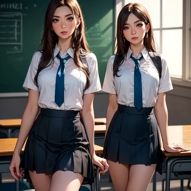 （best qualtiy），1 female student，exquisitedetails，Beautiful face，Sunny lovely，Chinese school uniform，Transparent material clothes，The perfect body is bumpy，mideum breasts，Hazy visible，Sunny youth，school ground