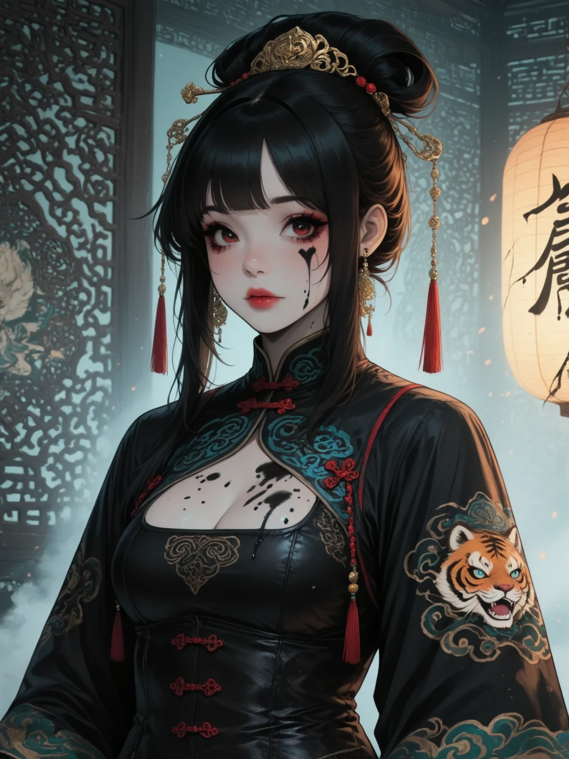League of Legends, Nine-Tailed Demon Fox, Chinese Style, Hanfu --auto --s2