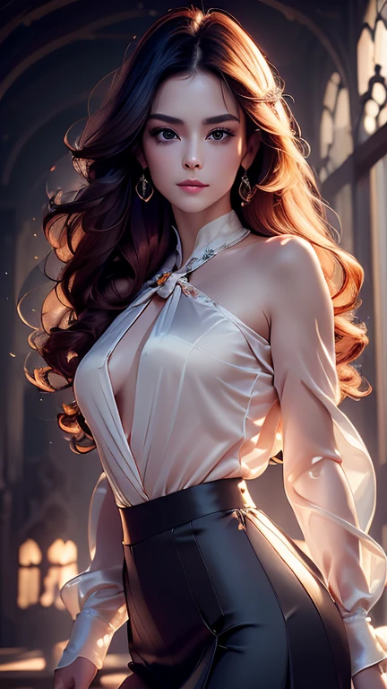 Subtle narrative, enigmatic atmosphere, atmospheric perspective, fluid movement, ethereal quality,mythic fantasy,
solo,Neck,Beige blouse, plaid trousers,(nsfw:0.85),
Wisdom,
(Glowing ambiance, enchanting radiance, luminous lighting, ethereal atmosphere, mesmerizing glow, evocative hues, captivating coloration, dramatic lighting, enchanting aura),
<lora:OC:0.25> <lora:LowRAv2:0.4> <lora:GlowingRunesAIV6:0.2>