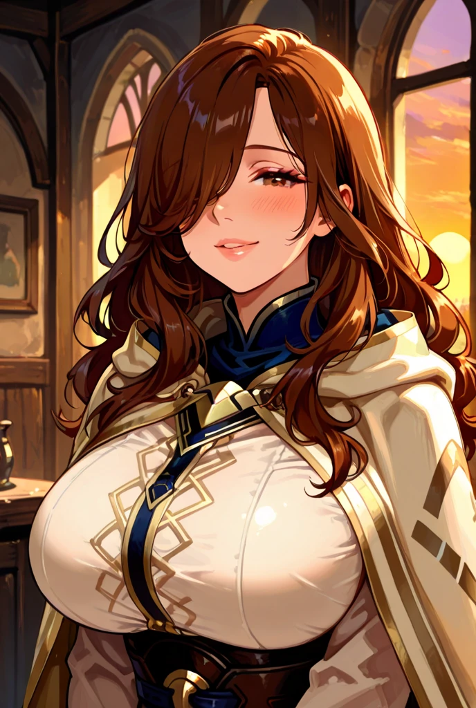 (masterpiece, best quality), 1girl, <lora:dmastraea-nvwls-v1:0.8> dmAstraea, white dress, detached collar, bare shoulders, cleavage, long dress, detached sleeves