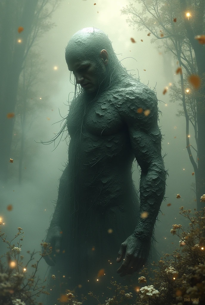 A headless man