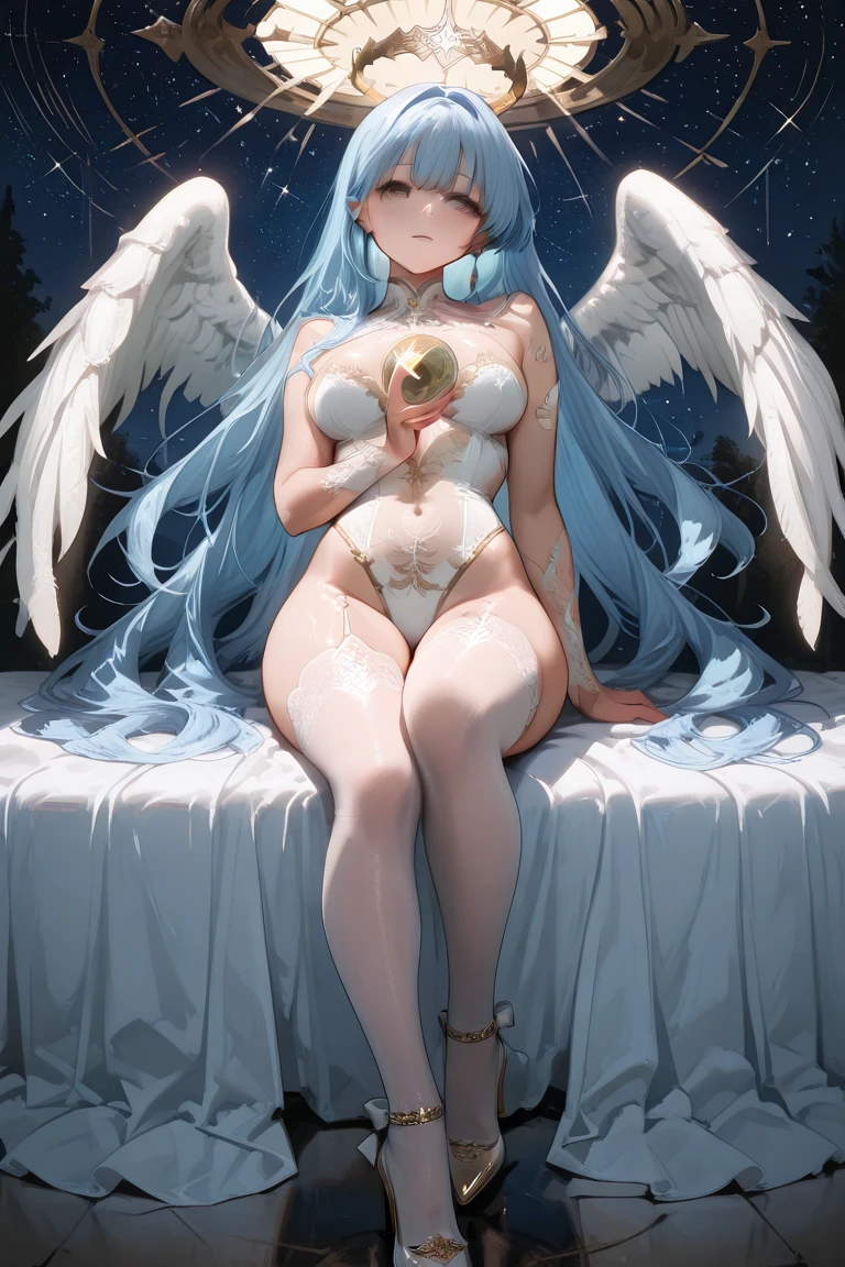 {{{{{16k}}}}}, {{{{{After transforming her into a pure angel, she is degraded into such a dense lewdness that there is no turning back and the pleasure of having a lecherous heart in her eyes as well, She is forcibly transformed into a nudity angel, her breasts become even larger and deeper with cleavage, her eyes and skin are changed to be smoother, Her hair is replaced by a bang long hair, her face is converted into a super cute face idealized angel, She is wearing a heart collar that transformed her into a angel to get the cutest girl in a thousand years forever, The lascivious flowers tattoos are engraved}}}}},{{{{{Ultra High-resolution Realistic photos of harpist girl as cute as actresses that become higher resolution as she turn into pure figure}}}}},{{Extremely detailed}},{{{{{integrated her head pure small, Enchanting thick idol's Lips, Nipples integrated with lewd tattoos}}}}},{{{{{She get more attractive and smoother her body, Her white tits are so fluffy, and are depicted in great detail, The lascivious flowers tattoos are engraved on her neck, both arms and lower abdomen, thighs and toes and finally on her entire body, depicting the process of transforming her into a lewd figure, her breasts rapidly drooping and her glossy hair dyed in a lewd color, she is a girl sexy from head to toe, The lascivious light penetrates and darkens the tattoo, making her even more lascivious}}}}}