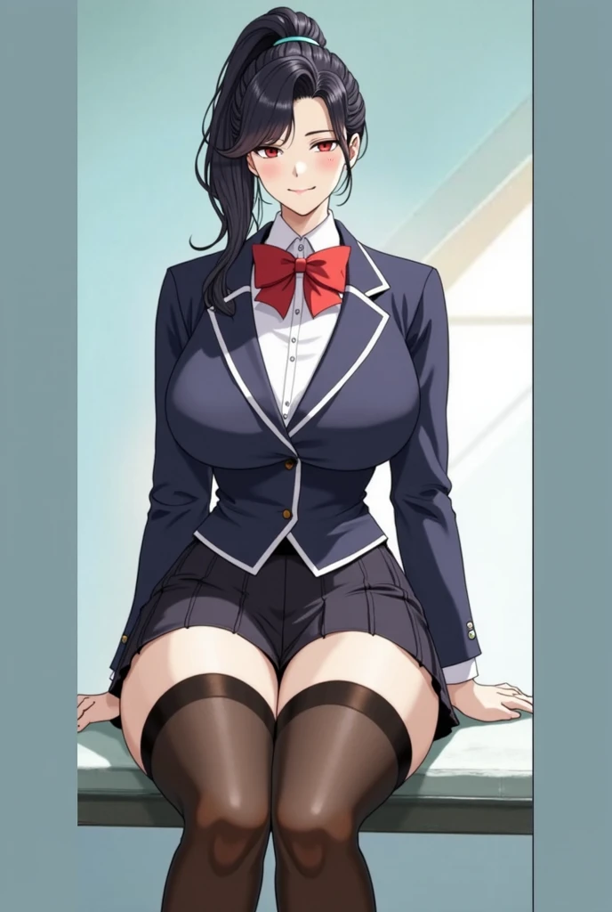 Blowjob、young woman、15 years old、long hair、Hime cut、Glasses Girl、high school girl、Blazer uniform、tears、Beautiful woman、Very thick thighs、Acme Face、classroom、Please sit down and spread your legs.、Best image quality、High resolution、masterpiece、super high quality、Thick pubic hair、orgasm face、White lace bra、White lace panties、Small breasts、Very big ass、Blushing、4K quality、Blushing、Cry of ecstasy、Wearing black pantyhose、Sweaty all over、Heavy breathing、Her breasts are bouncing up and down、Low - Angle、Cowboy Shot、Shaking breasts,uneven chest、上下にShaking breasts、panties under pantyhose