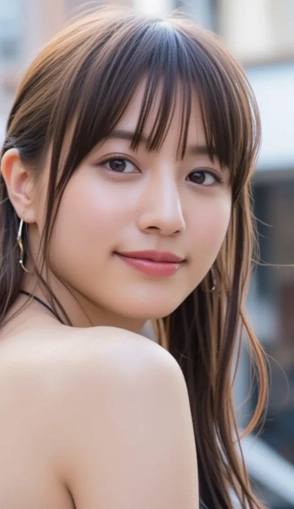 ((Correct human body structure)), (detailed face, detailed eyes), A Japanese woman, background blazing up