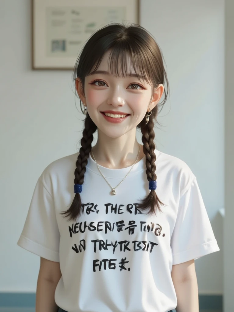 (frombelow:1.4)、((1girl in)),Light Brown Fringe Hair、Braided hair、disheveled hair、Light brown eyes、(dignified expression)、(爆乳:1.7)、Emphasize the valley、(Photorealsitic)、(intricate detailes:1.2)、(masterpiece、:1.3)、(top-quality:1.4)、(超A high resolution:1.2)、超A high resolution、(A detailed eye)、(detailed facial features)、(Fashionable T-shirt:1.4),Adidas,sit on stairs、beauty legs:1.4、leggins:1.4、Fashion Model Pose