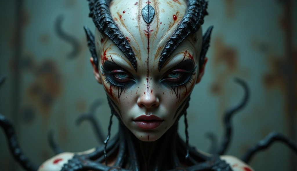 official art, unity 8k wallpaper, ultra detailed, beautiful and aesthetic, beautiful, masterpiece, best quality, 1 girl, solo,(srkg, sarah_kerrigan,claws,  wings, slender:1.4),(close up:1.4),(ultra detailed body:1.2),(screaming anger:1.5),darkness background, , depth of field, <lora:A_Sarah_Kerrigan_Vlyc:0.85>,(front view:1.2),(cute:1.2),(looking at viewer:1.6), outdoor,hyper detailed, realistic skin texture,photorealistic, photo, masterpiece, realistic, realism, photorealism, high contrast, photorealistic digital art trending on Artstation 8k HD high definition, detailed realistic, detailed, skin texture, hyper detailed, realistic skin texture, best quality, ultra high res, (photorealistic:1.4), high resolution, detailed, raw photo, sharp, nikon d850 film stock photograph 4 kodak 400 camera f1.6 lens rich colors hyper realistic lifelike texture,  unreal engine trending on artstation cinestill 800,sharp teeth,