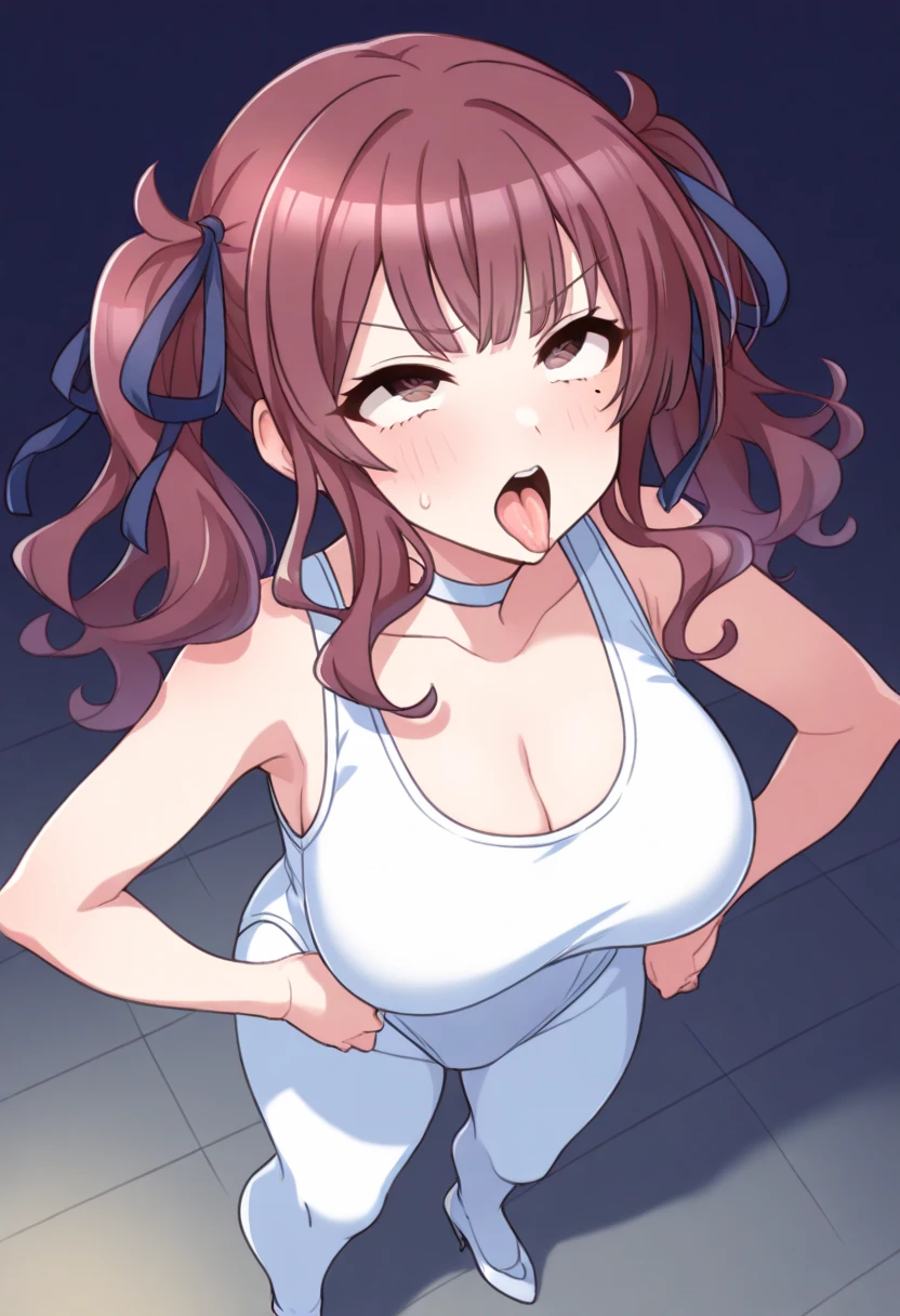 Ranmachan, Red hair, Braided hair, blue eyes, detailed eyes, Whole body, Breast grab paizuri, sexy attire | Bikini Under, Penetration, vaginal sex