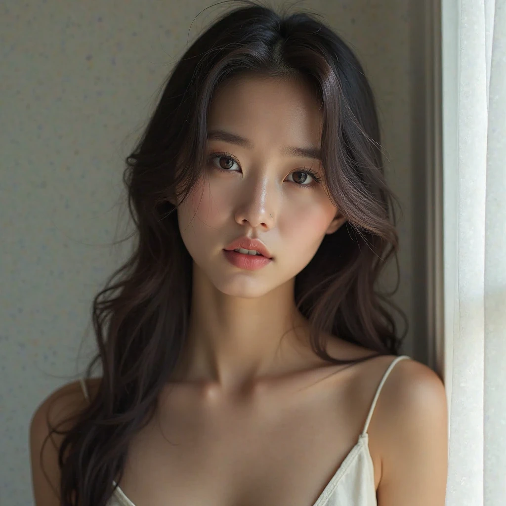south-korean-woman-in-her-20s-with-good-long-hair-style-beautiful-and
