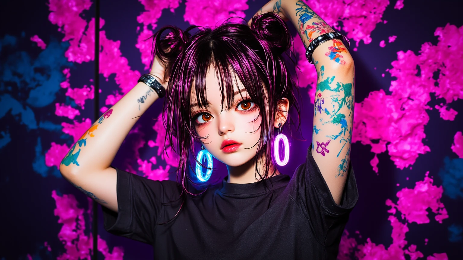 (Browsing Caution:1,4),Mix 4, (8K, RAWphotograph, Highest quality, Tabletop: 1.45), (Realistic, Realistic: 1.37),illumination, night, プロのillumination, photographn mapping, Radio City, Physically Based Rendering, Gradient Brunette, 高品質のphotograph, High resolution, 1080P, (Detailed facial depiction), (Detailed description of the hand), (Delicate CG), Extreme light and shadow, Rich details, (Detailed facial features), (Highest quality), Look in front of you, Highly detailed face, Highly detailed lips,  超High resolution, (Faithfulness: 1.4), photograph, 1 girl, [(sad)],  , Thin limbs, movie, Cool pose, I Cup, Highest qualityな完璧なボディ, photographのような, (1 girl: 1.3), Perfect balance, (Huge, Perfect breasts, ??????),(Realistic, Photorealistic:1.37),One Girl, Cowboy Shot,Professional Lighting, Photon Mapping, Radio City, RAWphotograph、(Photorealistic:1.4)、Octane Rendering、Complex 3D rendering with ultra-detail, Studio Soft Light, Rim Light, Vivid details, Super Detail, Realistic skin texture, Detailed aspect, Beautiful details in the eyes, Highly detailed CG Unity 16k wallpaper, compensate, (Detailed Background:1.2),Highest quality, 超A high resolution, Tabletop, One Girl, One girl,alone, Upper Body,View Viewer, White Background, Bobcut, short hair, Multicolored Hair, compensate , Lips parted, Black Lips, eyeliner, Gothic, Goth Girl,((Multicolored Hairの色:1.4)),全身全?????)),(((nsfw))),((?????)),((Small breasts:1.2)),((((?????)))),((((Upper Body:1.4))))