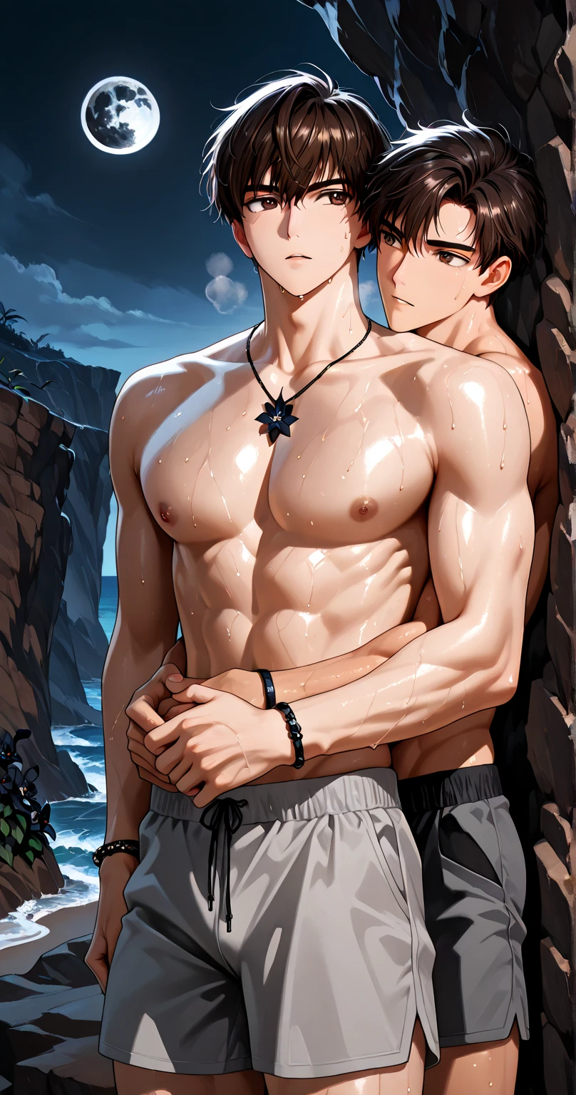 Naked Anime Guys、Daiki Aomine, Protruding large nipples, Swollen breasts