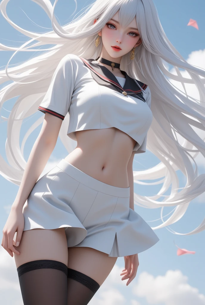 detailed face, cute face, ((masterpiece)), (Highest quality))), (Character design sheet, National costume, same characters, front, ~ side, return), figure, 1 girl, whole body, Silver Hair, eyes hair, Beautiful Eyes, Princess Cut, Environmental change scene, Short skirt, Shyness, woman, girl, Are standing, Gothic ta, VTuber, Chartern Betarola, (simple returnground, white returnground: 1.3) ( masterpiece:1.2), (Highest quality:1.3)