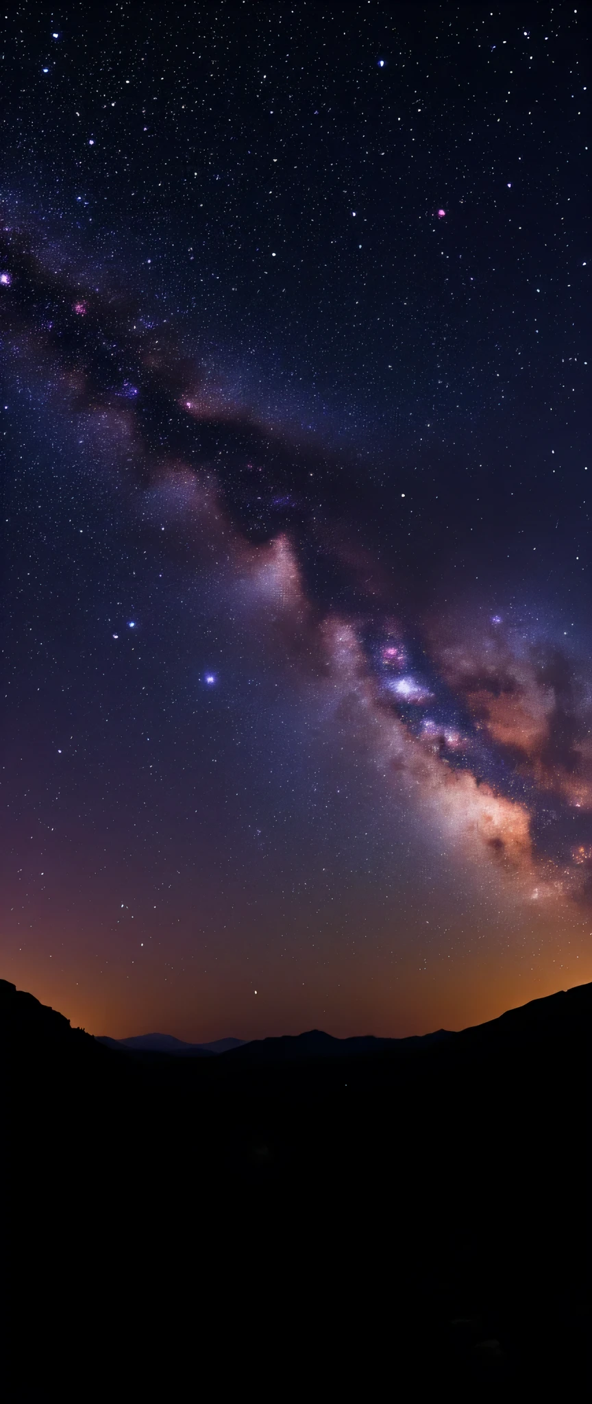 In high resolution images、 panoramic high resolution images of the night sky、Astronomical observatory on Mauna Kea in Hawaii、Beautiful and spectacular Milky Way images、Pre-dawn sky、Incredibly beautiful night skies、流れ星☆の観測、(Stars are the protagonists) depth of field effects 、 imaginative starry sky 、High-end color matching of high-resolution images、無数のカラフルな流れ星☆壮観、16k、Milky Way in the background。