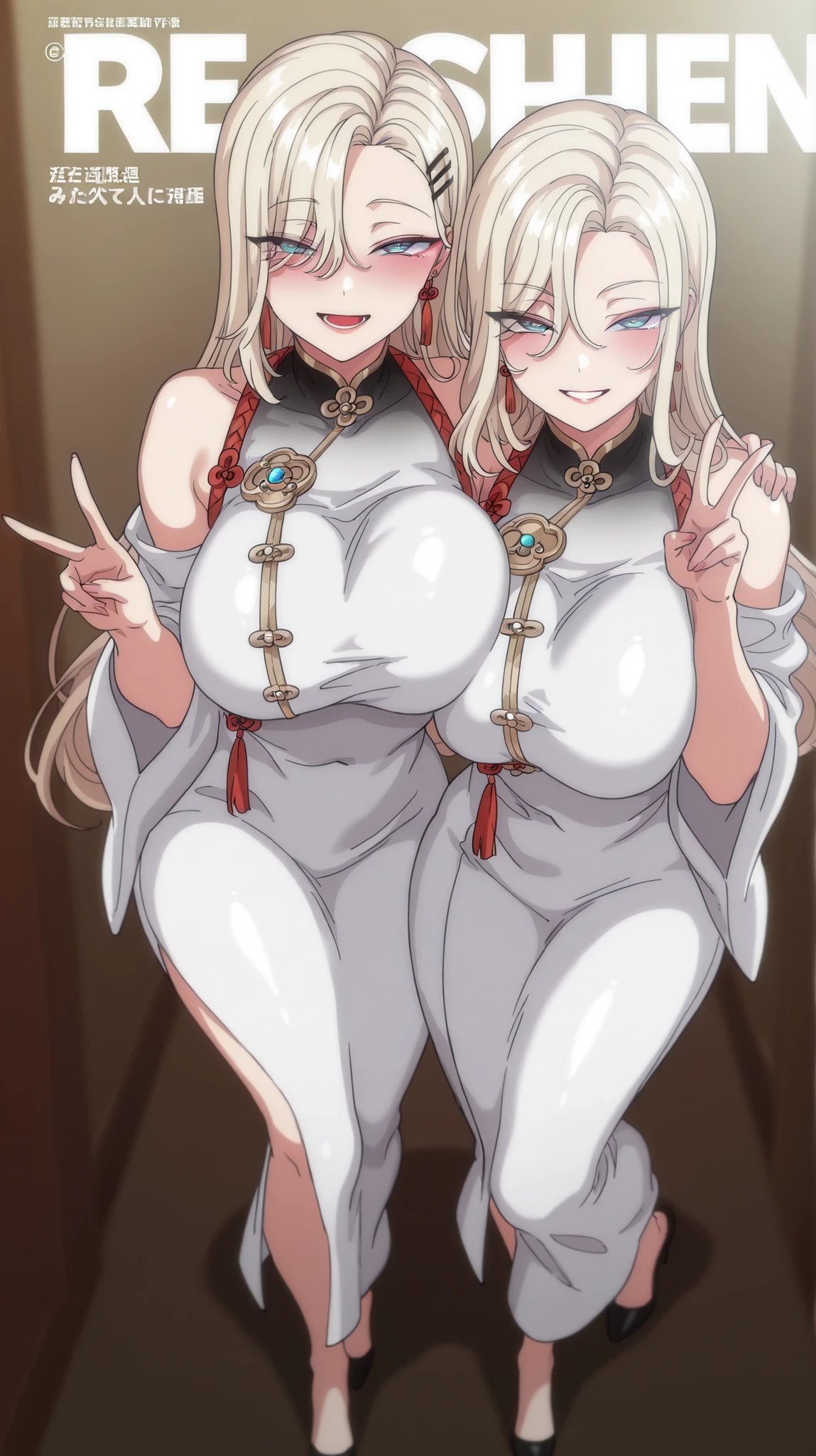 Femboy with big buttocks, pechos grandes, en bikini, con leche de vaca empapada en su cuerpo, anime