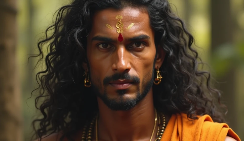 Mahadev background orange and red and blue