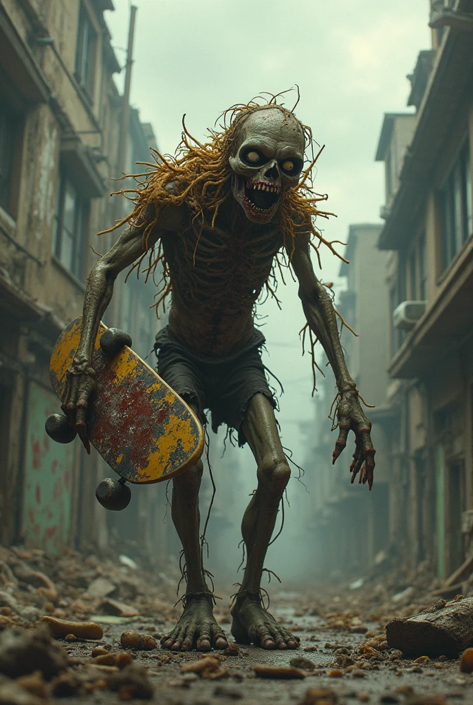 Generate images，Plants vs Zombies game，A 3D illustration of a zombie in a photorealistic style。