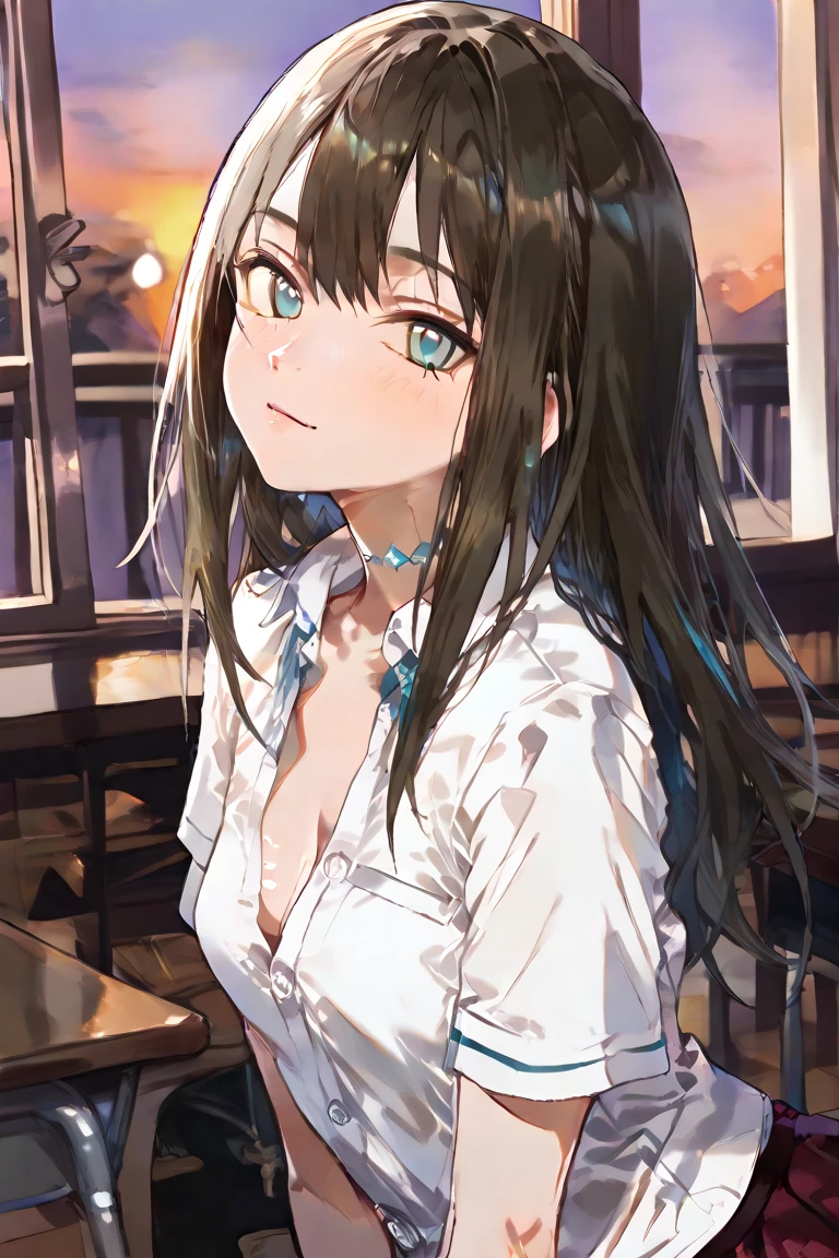 (masterpiece:1.3, Top quality, Ultra-high resolution, Extremely detailed), (Practical, photoPractical:1.4), Nice illustration, Perfect lighting, Natural Lighting, rich and colorful, Depth of Field, ,
Large Breasts:0.8, Attractive thighs),
masterpiece,best quality,1girl,独奏,black hair,long hair,blue eyes,sad,shouting,tears,(drunk,blush),sitting,drinking,((Mature sexy body)),Black stockings,holding mug,counter,pub,