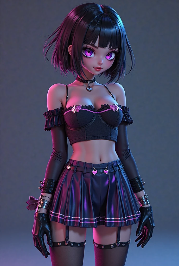 DEN_jezzabel_vessirMK2,
(gothic cheerleader:1.1) outside wearing a black (skull top:1.2) with a skull on it and a (frilly skirt:1.2) holding (pom poms:1.2), gothic, (cheerleader:1.2),
bokeh, f1.4, 40mm, photorealistic, raw, 8k, textured skin, skin pores, intricate details  <lora:epi_noiseoffset2:1>, epiCRealism <lora:ClothingAdjuster3:-1.0>