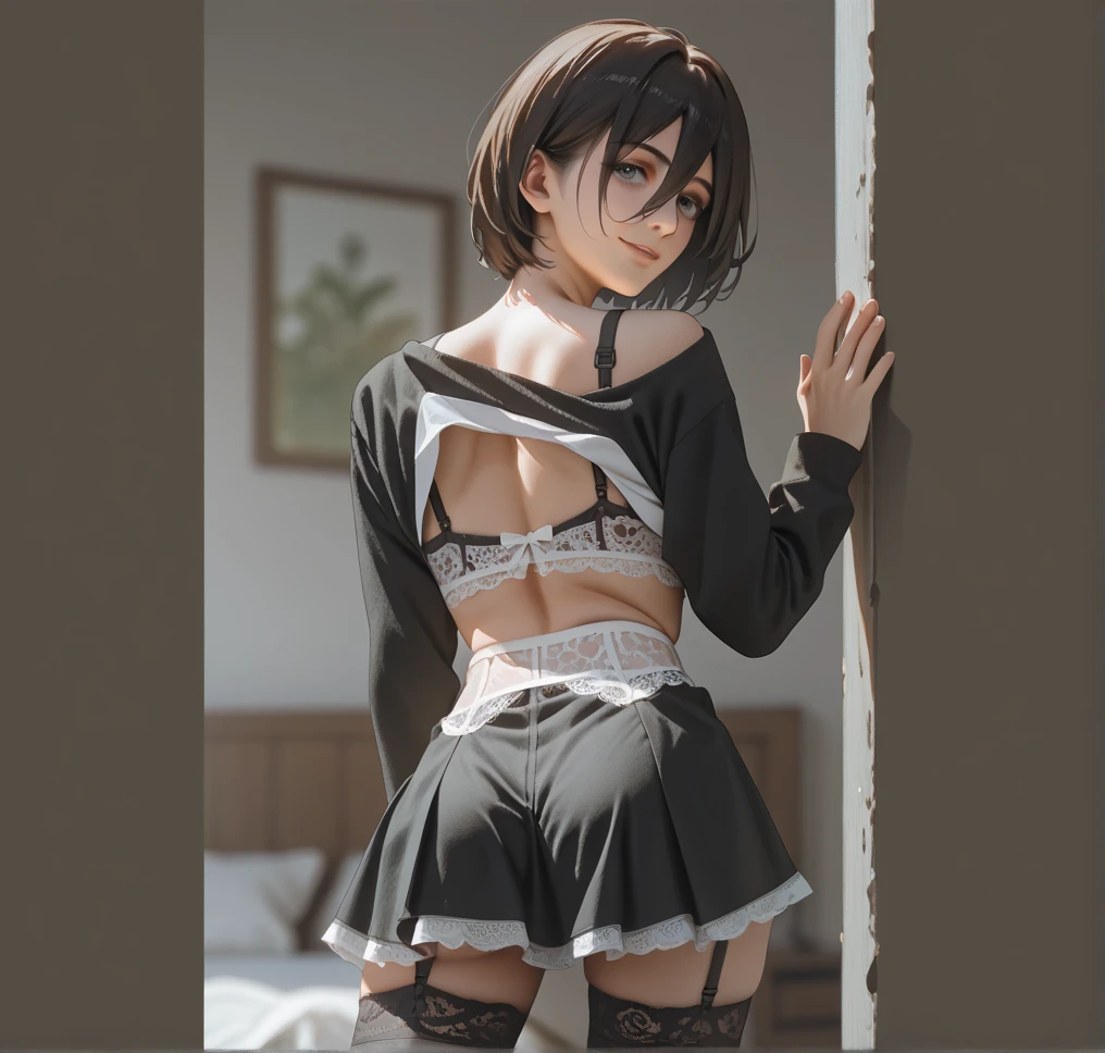 (1 boy 20 years old solo:1.4),(flat chest),(dark skin:1.5), (masterpiece:1.2), highest quality, High resolution, unity 8k wallpaper, ( (perfect hands, perfect anatomy), 20 years old, (black hair:1.3), detailed eyes, best quality, extremely detailed, very precise detailed, (glasses:1.4), (blunt bangs:1.3), (open mouth:1.2), (middle hair:1.5), (evil smile:1.4), , (half closed eyes:1.3) ,long sidelocks, (blush:1.3),(kneeling:1.3),(Put left knee in front:1.5),(