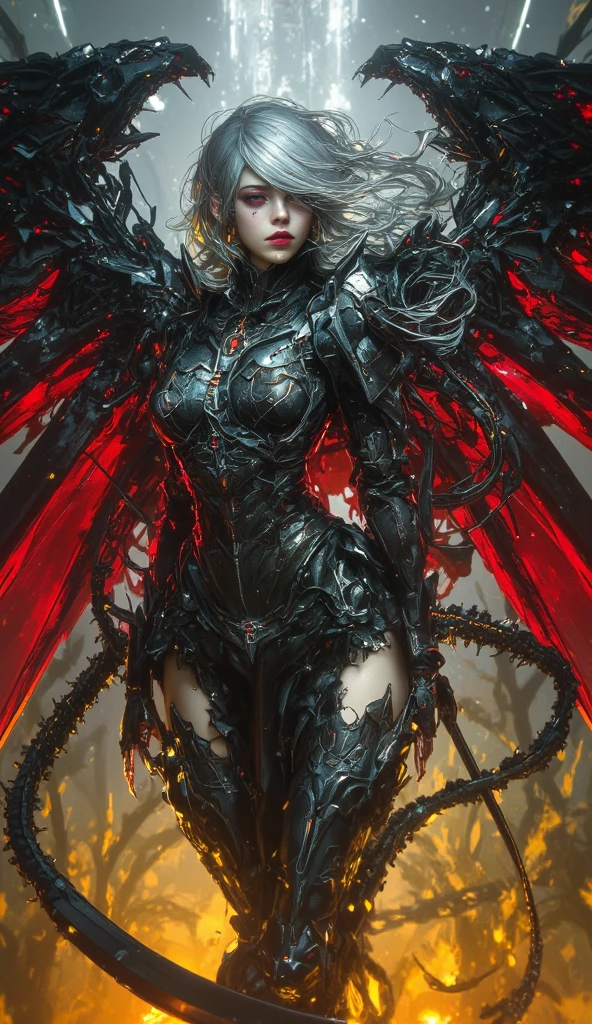 lilith, (Realistic:1.5), highest quality, a shot of a womann), (insanely small detail:1.2), big breasts, busty, 13 aperture, skin bump texture, detail in shadows, (vibrant colors:1.2), intricate details, subsurface scattering, three point lighting, edge lighting, insanely detailed shadows, solo, ambient occlusion, textured skin, wide hips, tight clothing, lewd, lewd clothing, masterpiece, best quality, ultra-detailed, texture, detailed eyes, detailed face, (masterpiece:1.4),(best quality:1.4),(shiny skin), neon lights, (night:1.4), midnight, city, cyberpunk, light, (pubic hair:1.5), clear image, (saturated colors:1.5), bloom around lights,(red tone:1.4), hellscape background,