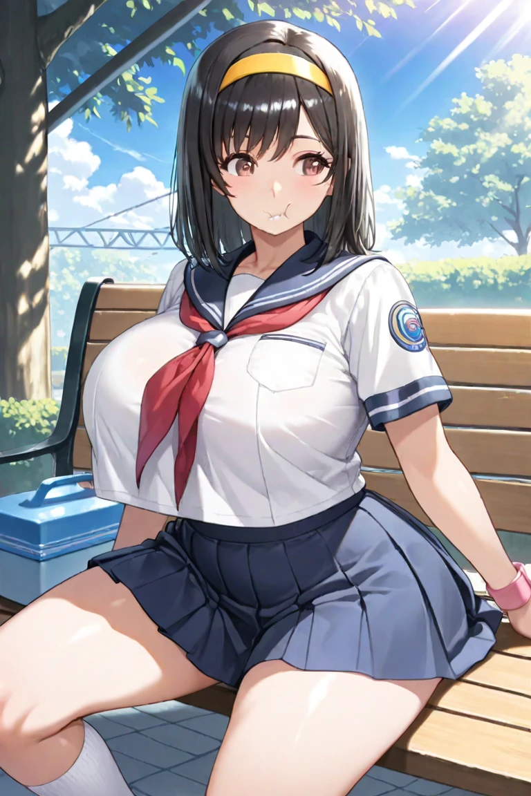 (highest quality:1.4)、High resolution、detailed background)、(detailed beautiful face:1.4)、detailed facial expressions、anatomically correct、beautiful and smooth skin、skin texture、professional lighting、beautiful teenage girl、(two beautiful girls:1.1)、(huge breasts:1.3)、((skirt lift:1.3))、cute hair color、brown hair、braided bob、braided ponytail、realistic、perfect body line、thick thighs、Attractive big ass、Sexual buttocks、cute、
Sexy sailor uniform made of see-through material、white sailor collar、Pleated mini skirt with tartan plaid pattern、white knee high socks、pink panties、No bra、underboob、emphasize cleavage、blushing、
(A beautiful girl looks at me with a big smile:1.5)、(She flips up her skirt to show her panties:1.5)、panty shot、Panty shot、
sexual expression、school trip、Crouching with a building or landscape in the background、big ben、Tower of London、British Museum、Buckingham Palace、cute
