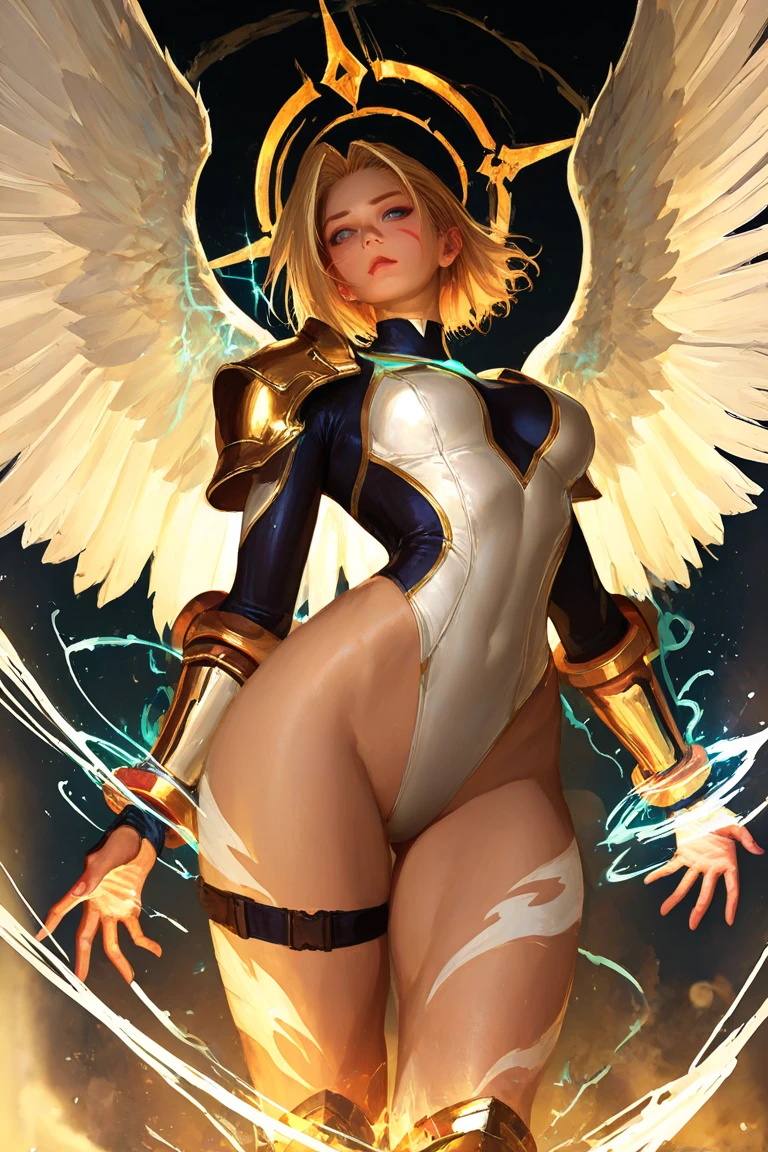 fallen angel , trapped , chained , helpless (sexy pose:1.1), (steam:1.3), (lightning discharges:1.3), (foam:1.3), (fluffy wings:1.1), (blond hair:1.1), (slutty:1.3), (Jessica Simpson:1.1), (perfect female body, (narrow waist:1.3):1.1), (big breasts:1.10), (wide hips:1.10), long legs, (beautiful:1.3), (blue eyes, ponytail, very short hair:1.10), choker, cinematic, view from behind , (naked 1.3), a girl trapped in a dungeon , torture rack , topless , perfect breast powerful stance , legs spread , big crotch gap
BREAK (white theme:1.1), (ultra realistic 8k cg, uhd, sharp focus, digital art:1.0), (heaven, colorfull blue:1.1), (tanned skin, detailed hair, smooth skin, oiled skin, skin in foam, shiny skin, young:1.4), (8k, best quality, realistic, intricate details, ultra high res, photorealistic, masterpiece, extremely detailed, cinematic light, Unreal Engine:1.10), naked , topless , braless perfect exposed breasts standing on a cloud