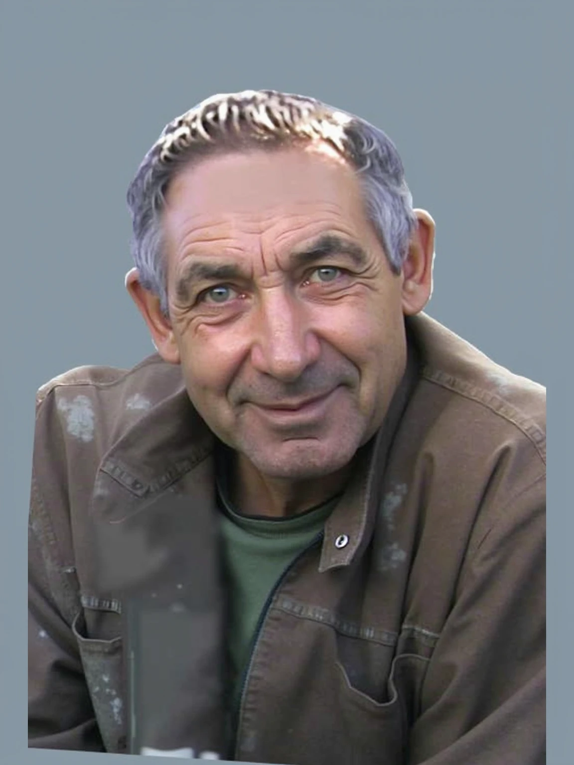 (masterpiece, photorealistic, raw,:1.4), (extremely intricate:1.2), close up, cinematic light, sidelighting, ultra high res, best shadow, RAW, upper body, old man, wearing pullover,