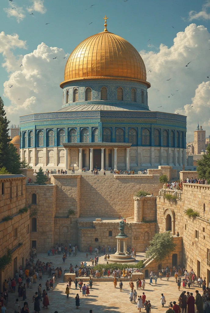 The Dome of the Rock in the style of van Gogh
