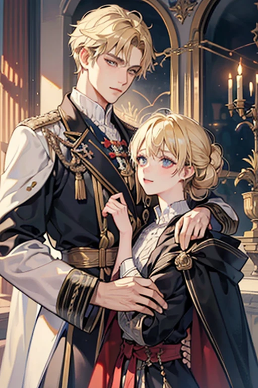 anime image of a woman holding a man in a dark room, inspired by Leon Chwistek, inspired by Li Chevalier, 2 b, 2b, 🌺 cgsociety, leonid, johan liebert mixed with alucard, artwork in the style of guweiz, lofi steampunk bioshock portrait, annie leonhart, devianart and cgsociety