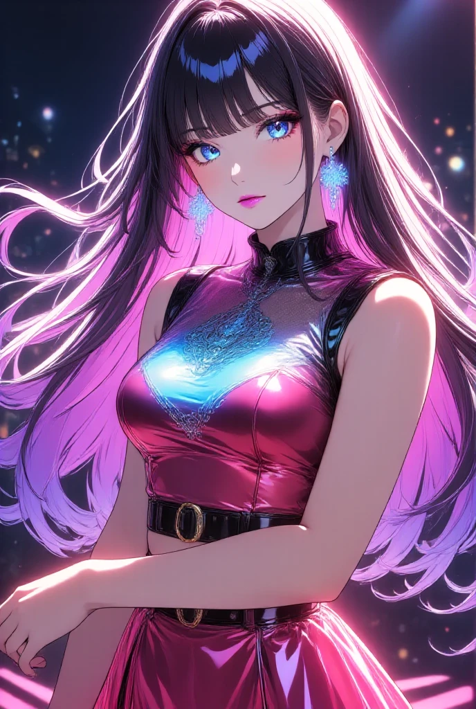 (masterpiece, best quality, glossy, beautiful digital art:1.4), (stunning 21yo woman:1.6), dream in color, magical, (super glossy:1.3), ultra detailed, insanely intricate, wallpaper, 8k