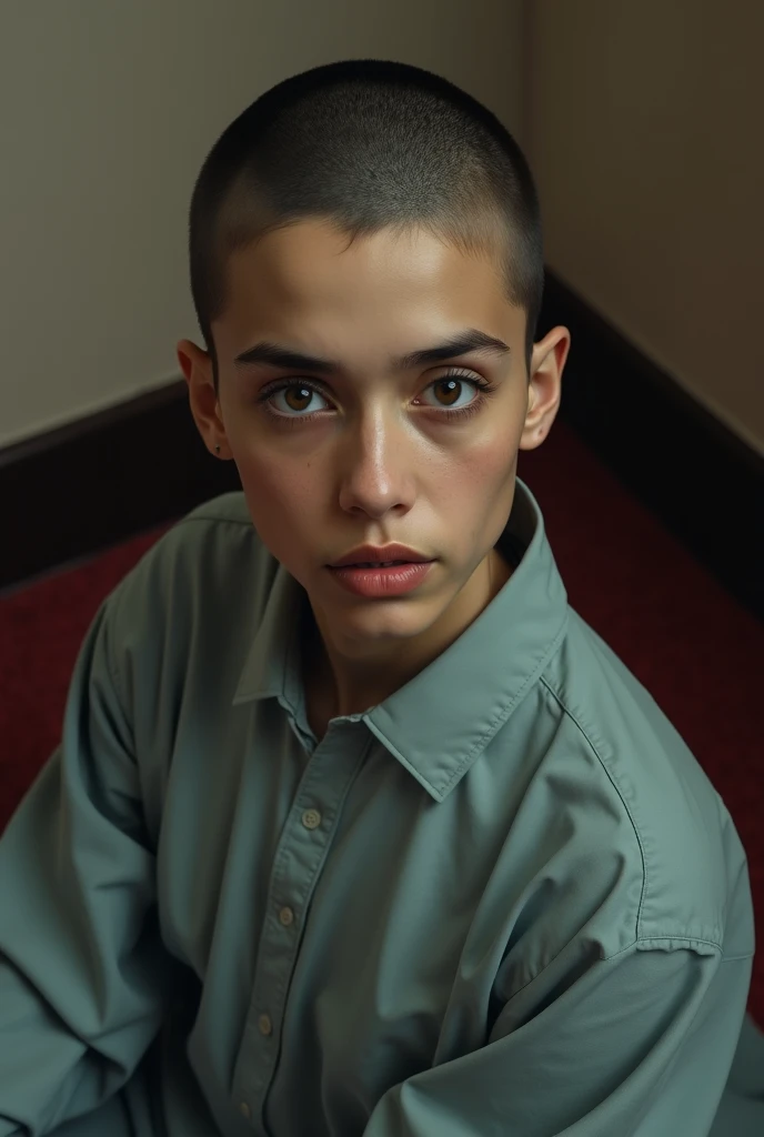 change background cyberpunk littel boy, realistic face, 4k , ultra realistic , full body photo, crazy eye, a iphone 14