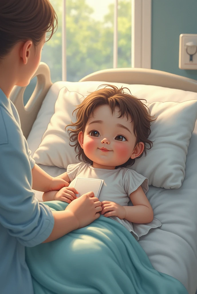 A Boy Admitted In A Hospital