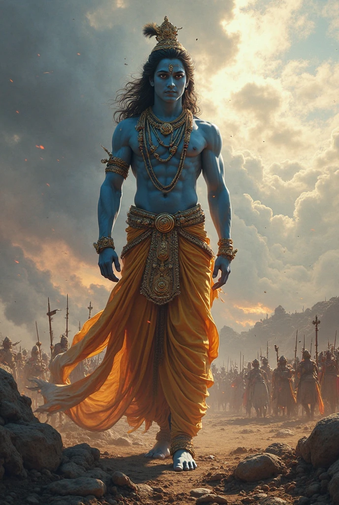 Shree Krishna stand in kurukshetra