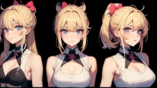 The girl ((leans)), ((side view:0.5)) anime girl, Gesture, character design