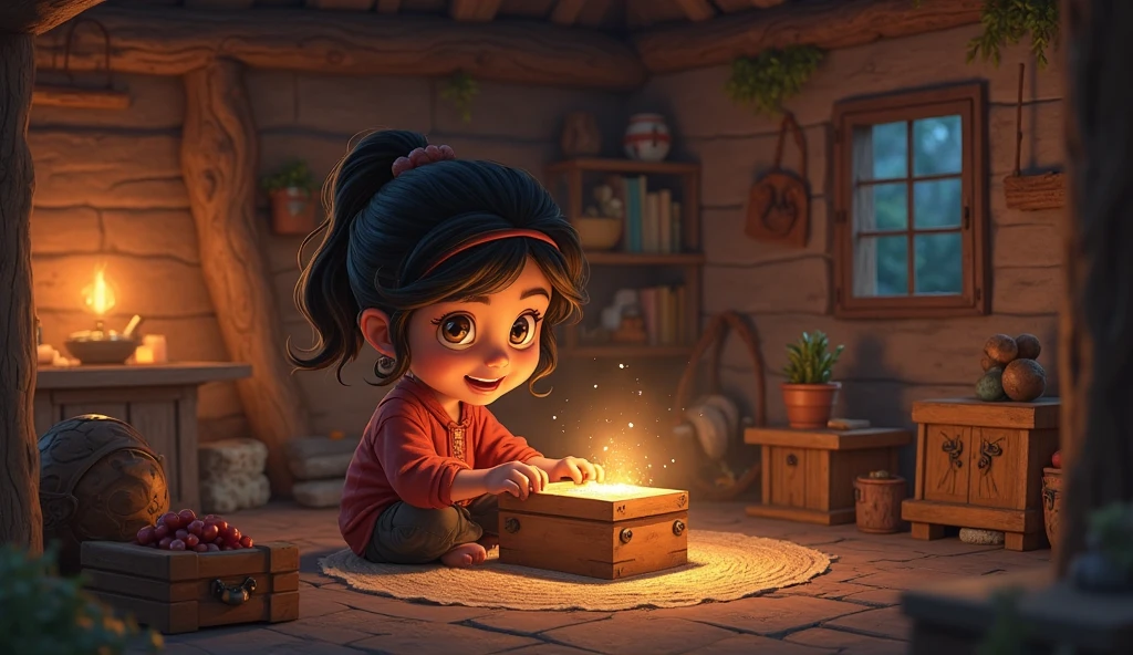 Word of Maya's gift spread, and people came to witness her magical art, cartoon style,,