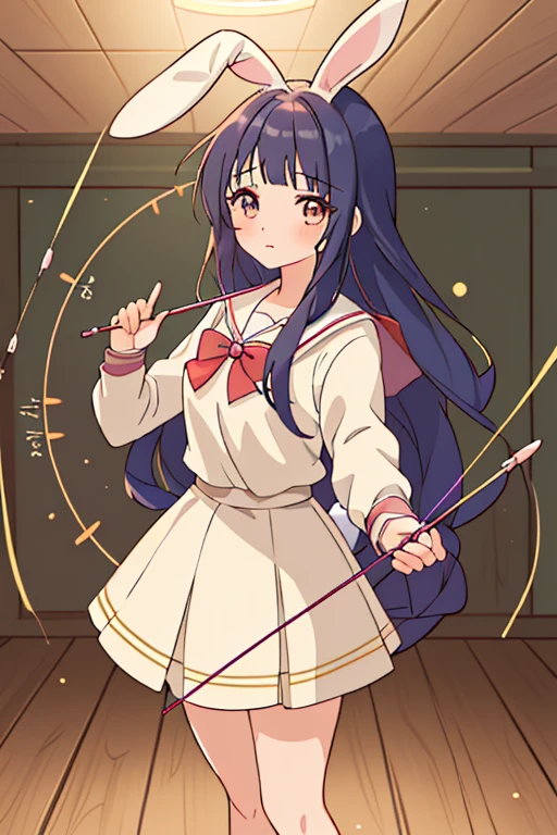 Food photography style, score_9, score_8_up, score_7_up, score_6_up, score_5_up, score_4_up BREAK (kuria:1.1), 1girl, solo, black hair, two-tone hair, red hair, blue hair, long streaked hair, medium breasts, blue eyes, hair ornament, looking at viewer, dynamic pose, cowboy shot, <lora:KuriaOCpdxl16.0.93tx1-000014:1.05>, Appetizing, professional, culinary, high-resolution, commercial, highly detailed
