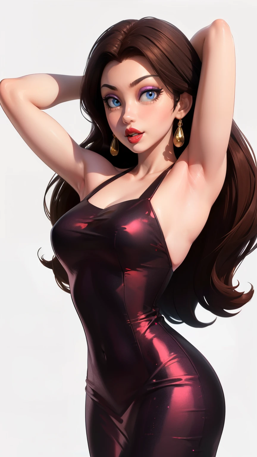 Big breasts, cute smile, pauline