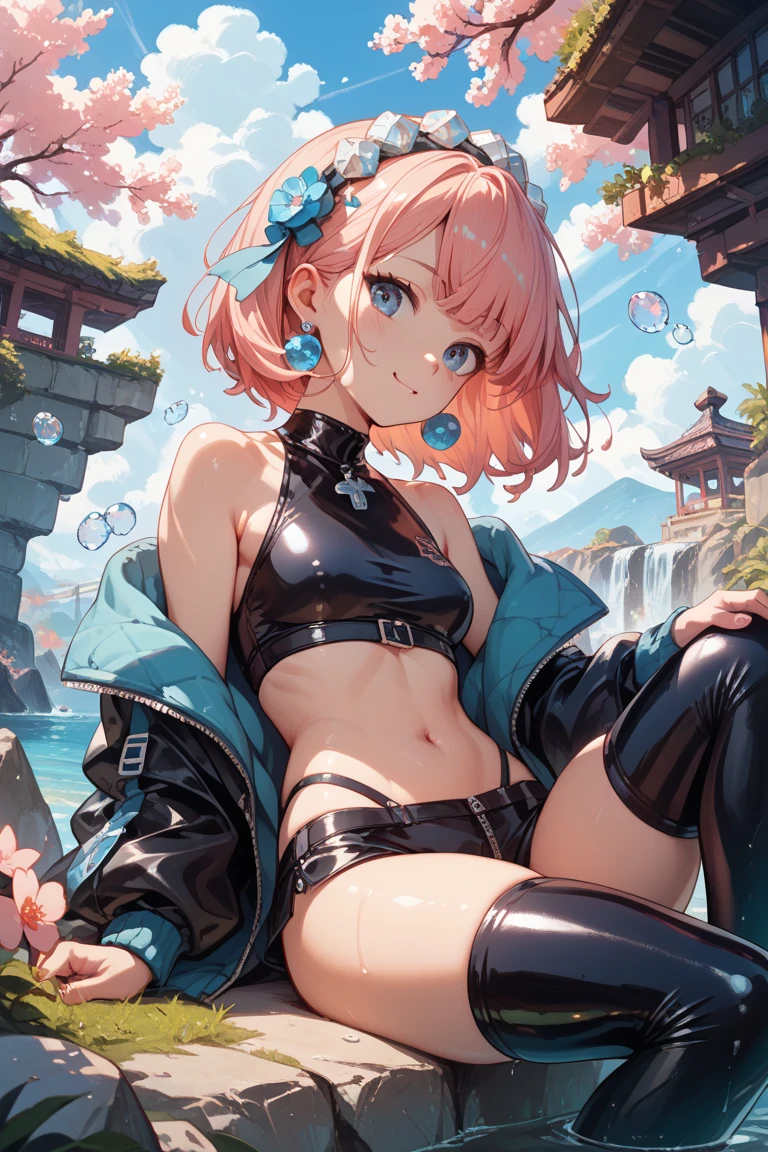 1 girl, (medium breasts))), (((wearing short bikini))), (pink hair), (((blue eyes))), Thin arms, (In the pool), (thin waist), ((( muscular legs))), muscular belly, (wearing a black high heel shoe), (((full body photo))), (twintails), (sitting on chair with legs crossed), long eyes, Eye reflex, bad mood, anime, anime style, ray tracing, Glow, drop shadow, Panorama, Sony FE, 8k, UDisk, artwork, accurate, anatomically correct, super detail, best quality, Ultra high resolution, hard drive, 16k