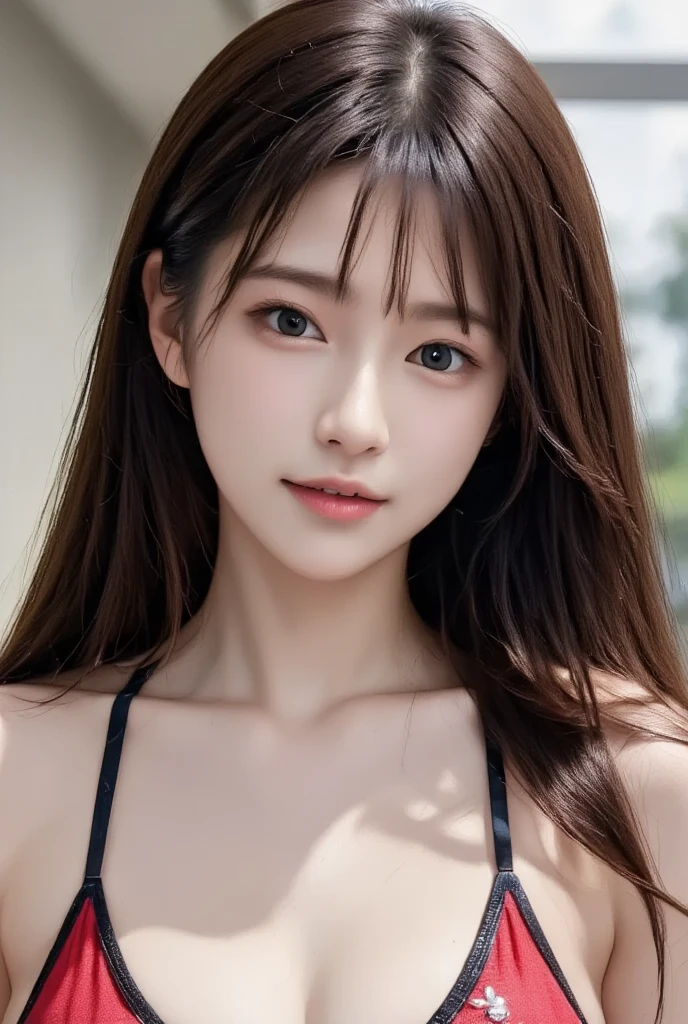 (((16k,Attention to detail,Attention to detail、masterpiece,Attention to detail,alone))),RAW Photos & Realistic atmosphere,Realistic photo,Half Japanese and half Russian,((beautiful, Well-proportioned face,)),((beautiful dark eyes,Mouth Details,Glossy Lips,Thin eyebrows)),beautiful Eyes、Glowing soft white skin、Her deep black eyes are so beautiful,Lip details、Very beautiful face,Very beautiful face、beautiful face,beautiful, Glowing Lips,beautifulThin eyebrows,Infinite Faces, Realistic Young Gravure Idol, Very cute beauty , Young Gravure Idol, ((Young Gravure Idol, Very beautiful and cute 18 year old beauty,Incredibly beautiful and elegant 18 year old)),Natural soft light,(Shiny Hair,,beautiful and kind eyes:1.5),A very kind smile,Shapely breasts,Medium Long Hair,Seaside,bikini,beautiful posture,No makeup,Background sea,A little smile,