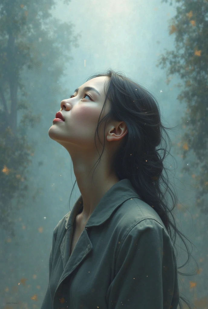 a lone female ronin in (bloody) yukata dancing in the rain, bare feet, from behind, (long sword), wavy (tall grass:1.2), sunset, [messy hair], full body, dramatic, backlit, volumetric lighting, (detailed face), (highly detailed:1.2), painting, bloom <hypernet:LuisapAbstract_abstractVersion:0.5>