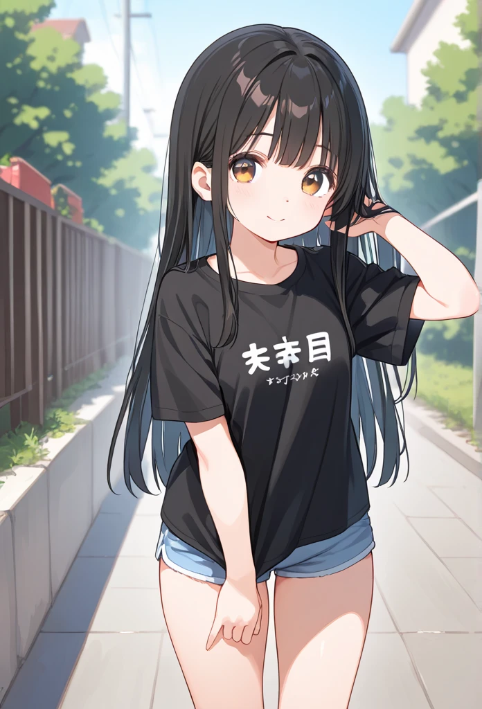 outdoor, park, wide angle, raining, NSFW, soaking wet, 1girl, POV, from above, standing, casual clothes, twintails, t-shirt, skirt, (skirt lifted),