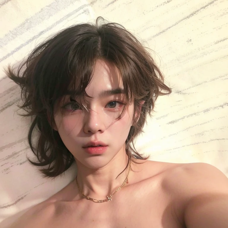 In detail, High resolution, high quality、Perfect dynamic composition, Beautiful fine details, short hair, 、Natural color lip,Kamimei、Shibuya Ward、20-year-old girl、1 person、Clear Skin、Shiny Hair、Tabletop, 最high quality, figure, Very detailed, In detail, High resolution, 8k、The correct state of the human body、Cute pose,Disheveled Hair,Perfect beautiful face,KPOP idol faces,Ecstatic face,,Background Blur,