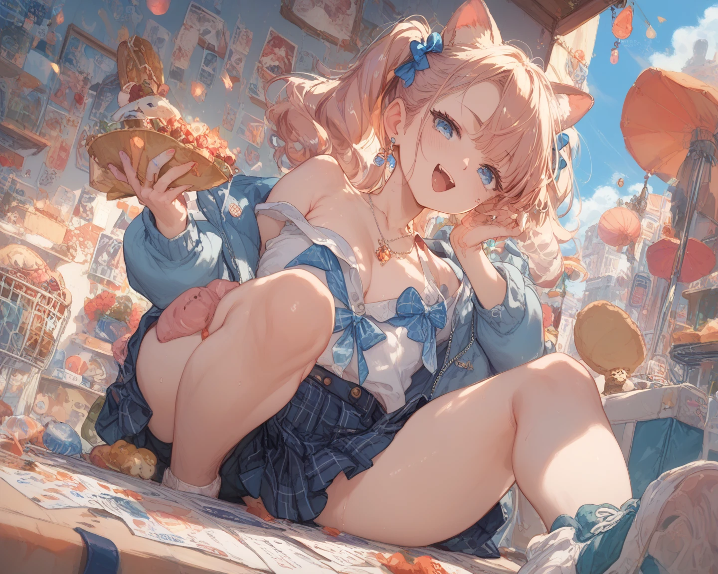 Beauty、cake、大きなcake、party、carnival、Camel Toe、Giant tit、Nipple Puffs、Cleavage、Plump、Super big breasts、Super big butt、birthday