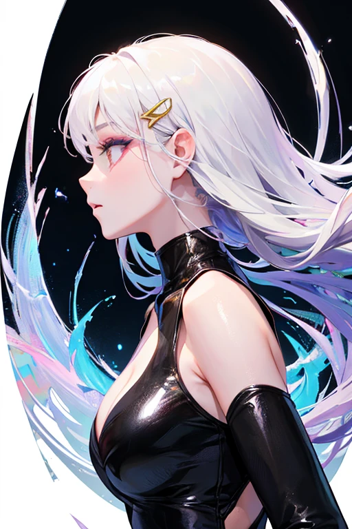 masterpiece, Highest quality, (alone focus), (Perfect Face:1.1), (Attention to detail:1.1),dramatic, (an alluring albino angel guy with long flowing pure white hair and piercing White eyes),1 person, (Pale skin), Long Hair, White eyes, alone, Long Hair, moon, night, White luxury suit, Covered navel, Pouting, Covered, Future City, Detailed Background, Artgerm Cinema Lighting, Roses and vines, fashion, Balenciaga Style