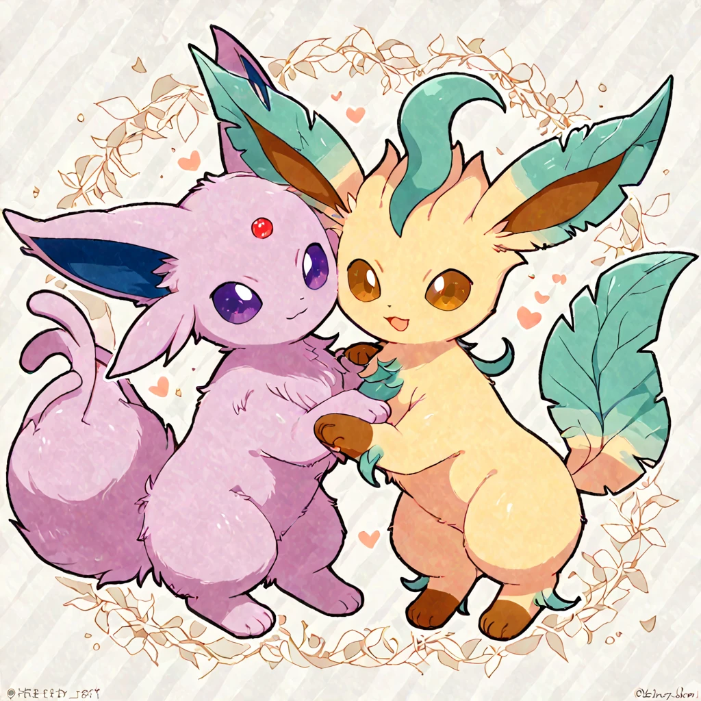 highres, masterpiece, sugimori ken \(style\), picture of a fairy pokemon \(creature\), heart pattern, love pokemon, baby