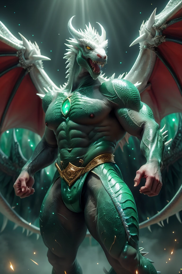 A boy Alligator, animal, crown, alligator muscular body, so handsome, high detail, full body,